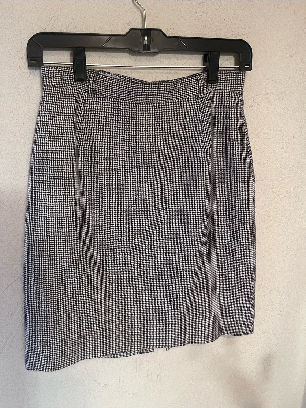 Esprit Black and White Houndstooth Pencil Skirt